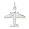 Sterling Silver Airplane Charm Pendant Jewelry 20mm x 21mm